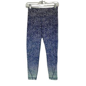Vineyard Vines Performance Blue Ombre Printed Leggings XS Activewear Women's